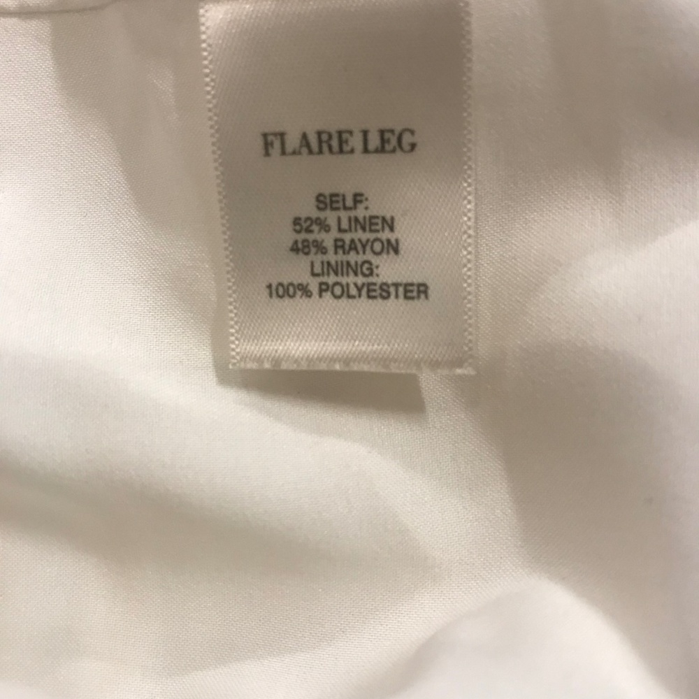White House Black Market Legacy white linen pants - Picture 6 of 8